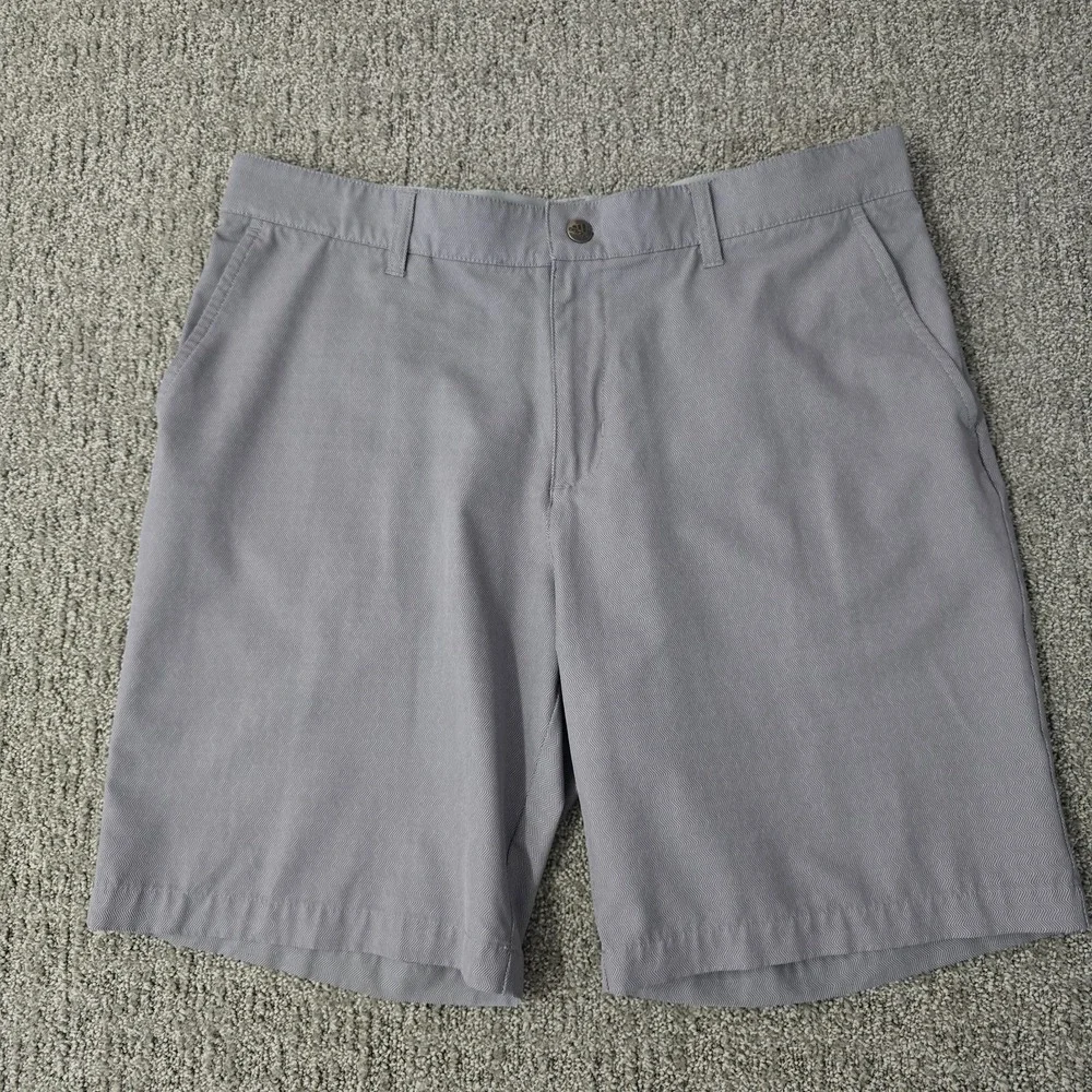 Adidas Golf Shorts Mens 34 Gray Ultimate365 Stretch Performance Flat Front
